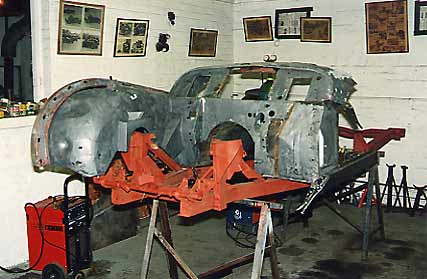 1960 Triumph TR3A body rebuild