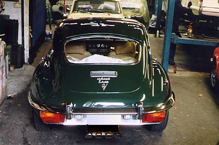 E-Type Jaguar rear door