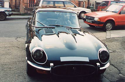 E-Type Jaguar front view